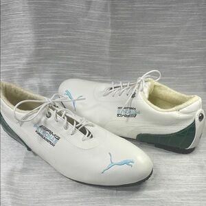 Puma Rare White and Teal with Green accent Shoes Size 43 Unisex